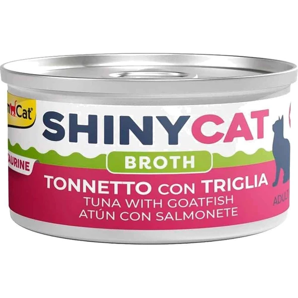 Gimcat Shinycat Kedi Konservesi Ton ve Barbun Balıklı 70 Gr ürün görseli 1