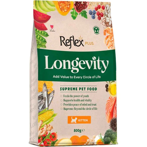 Reflex Plus Longevity Hipoalerjenik Yavru Kedi Maması 800 Gr ürün görseli 1