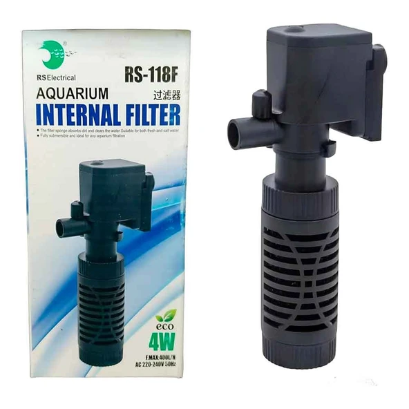 RS Akvaryum İç Filtre 400L/H 4W-118F ürün görseli 1