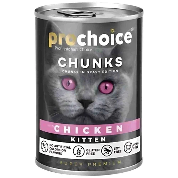 ProChoice Tavuk Parçalı Gravy Yavru Kedi Konservesi 400 Gr ürün görseli 1