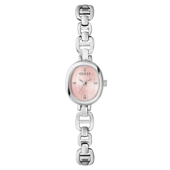 GUESS GUGW0982L1 PEMBE KADRAN ÇELİK OVAL KADIN KOL SAATİ ürün görseli 1