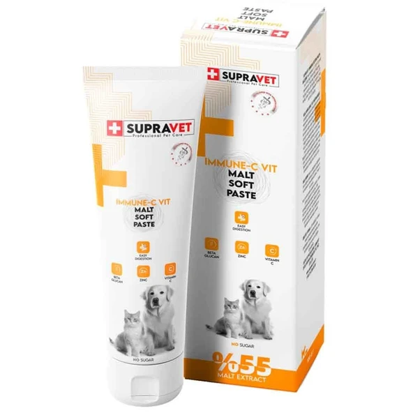 Supravet Kedi ve Köpek Bağışıklık Güçlendirici Immune C Malt Paste 100 Gr ürün görseli 1