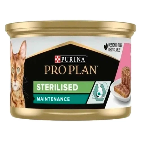 Proplan Kedi Konservesi Somonlu ve Ton Balıklı Kısırlaştırılmış 85 Gr ürün görseli 1