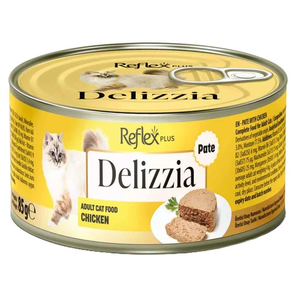Reflex Plus Delizzia Kedi Konservesi Tavuklu Ezme 85 Gr ürün görseli 1