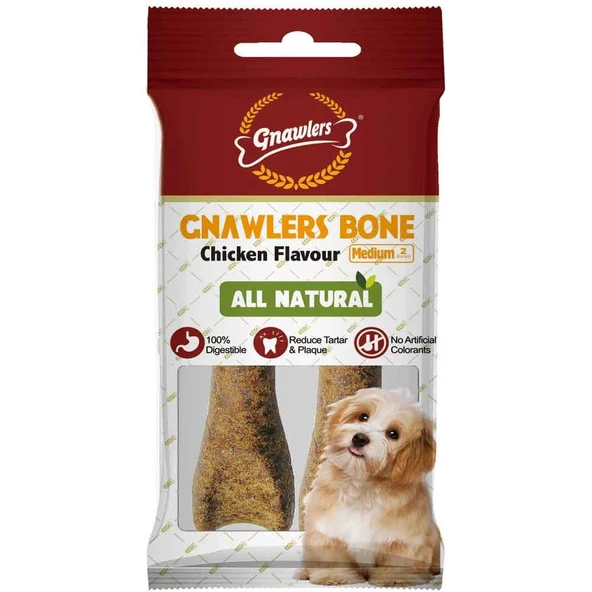 Gnawlers Köpek Ödül Kemiği Tavuklu 2'li 90 Gr ürün görseli 1