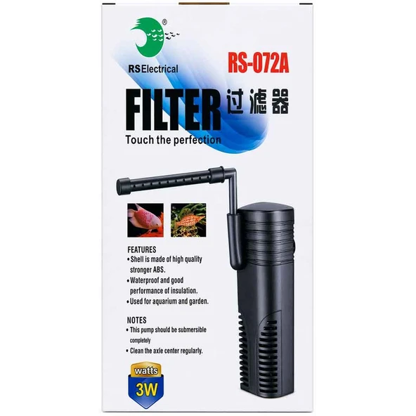 RS Akvaryum İç Filtre 350 L/H 3 W-072A ürün görseli 1