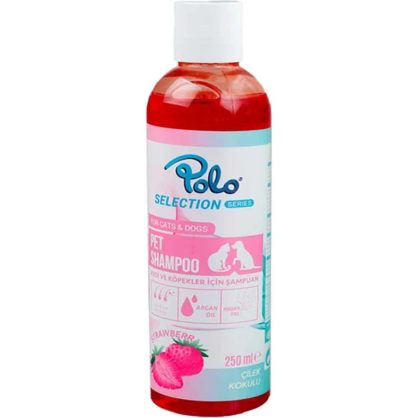 Polo Kedi Köpek Şampuanı Çilek Kokulu 250 Ml ürün görseli 1