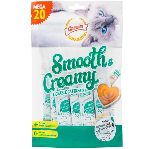 Gnawlers Krema Kedi Ödülü Tavuklu Ciğerli 20x15 Gr ürün görseli 1