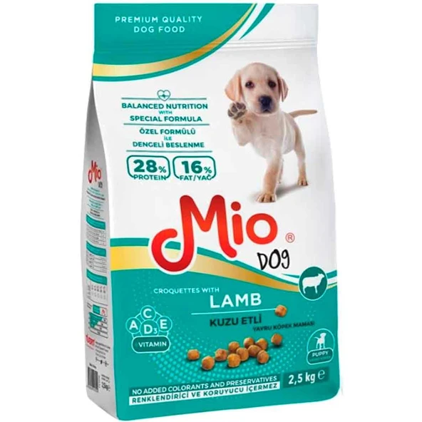 Mio Yavru Köpek Maması Kuzu Etli 2,5 Kg ürün görseli 1