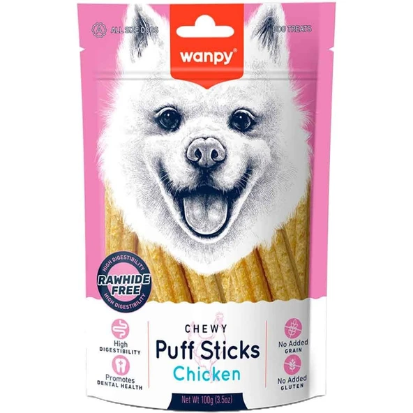 Wanpy Tahılsız Tavuklu Köpek Çiğneme Ödülü 100 Gr ürün görseli 1