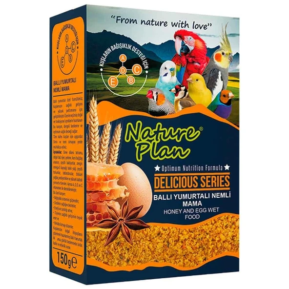 Nature Plan Ballı Yumurtalı Kuş Maması 150 Gr ürün görseli 1