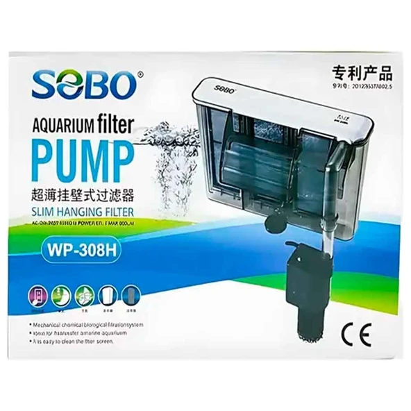 Sobo Mini Askı Şelale Filtre 5,8W 580L/H ürün görseli 1