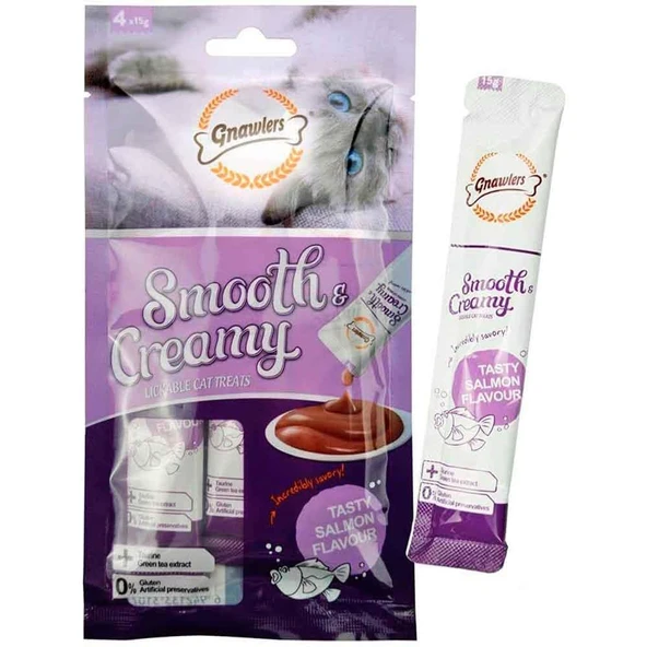 Gnawlers Krema Kedi Ödülü Somonlu 4x15 Gr ürün görseli 1