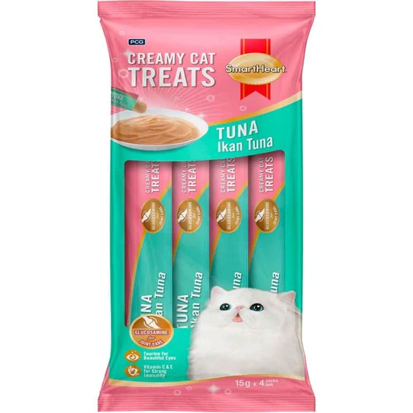 Smart Heart Kedi Ödülü Ton Balıklı Krema 4x15 Gr ürün görseli 1