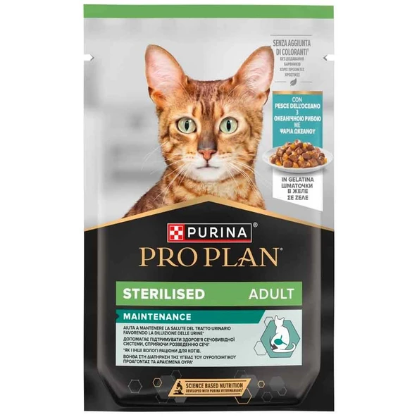 Proplan Sterilised Okyanus Balıklı Pouch Kedi Konservesi 85 Gr ürün görseli 1