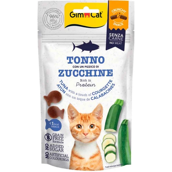 GimCat Crunchy Kedi Ödülü Ton Balıklı ve Kabaklı 50 Gr ürün görseli 1
