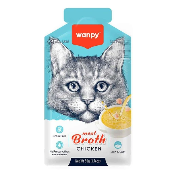 Wanpy Kedi Çorbası Tavuk Etli 50 Gr ürün görseli 1
