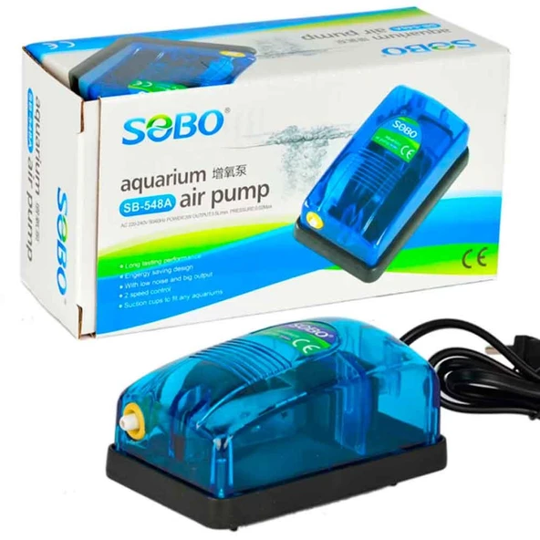 Sobo Akvaryum Hava Motoru Tek Çıkış 3W 3,5 Lt/Min SB-548A ürün görseli 1