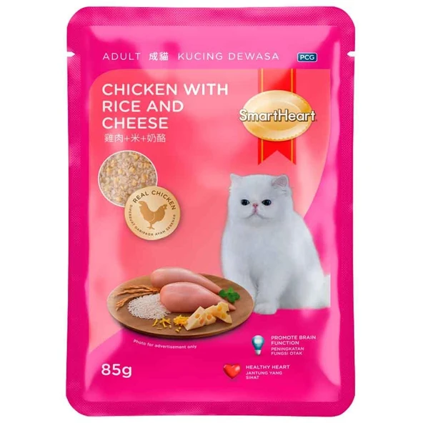 Smart Heart Kedi Konservesi Tavuk Pirinç ve Yengeçli 85 Gr ürün görseli 1