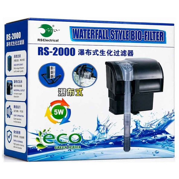 RS 2000 Akvaryum Şelale Filtre 800 L/H 5 W ürün görseli 1