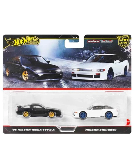 Hot Wheels Premium 96 Nissan 180Sx Type x ve Nissan SilEighty JBK96 ürün görseli 1