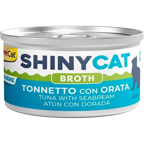 Gimcat Shinycat Kedi Konservesi Çipura ve Ton Balıklı 70 Gr ürün görseli 1