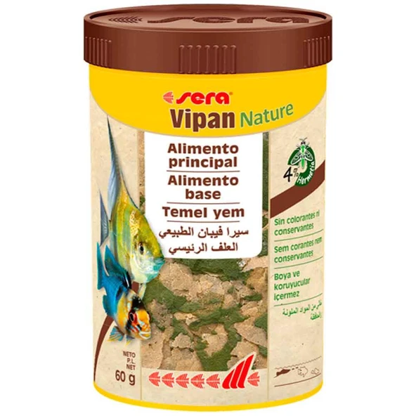 Sera Vipan Nature Balık Yemi 250 ml - Resim 2