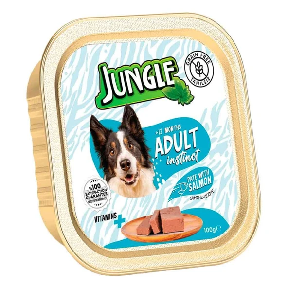 Jungle Somonlu Köpek Yaş Maması 100 Gr ürün görseli 1