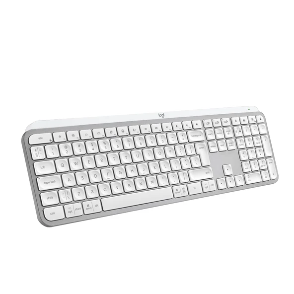 Logitech MX Keys S - Açık gri, ABD QWERTY düzeni ürün görseli 1