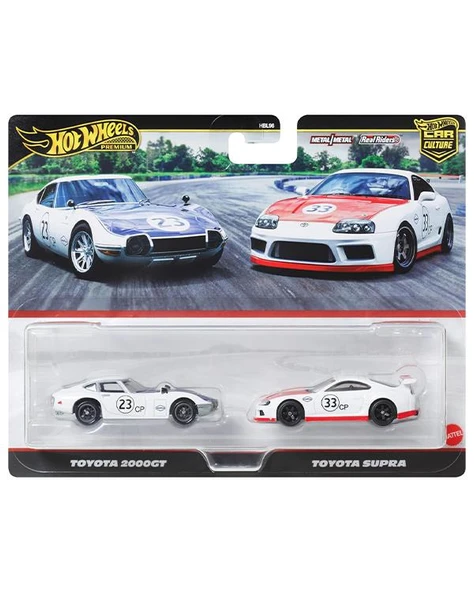 Hot Wheels Premium Toyota 2000GT ve Toyota SUPRA JBL03 ürün görseli 1