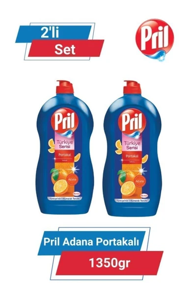 Pril Adana Portakalı 1350g 2'li Set - Canlandırıcı Portakal Kokusu ürün görseli 1