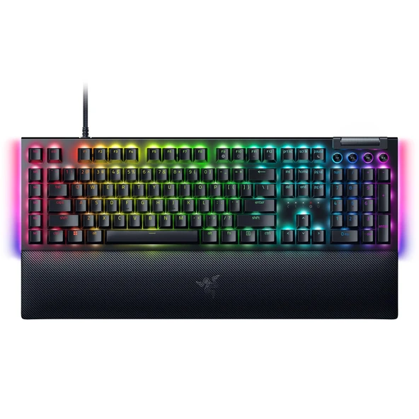 Razer BlackWidow V4 - Mekanik Oyun Klavyesi Chroma RGB (Mekanik Yeşil Anahtarlar, 6 Özel Makro Tuş, Doubleshot ABS Tuş Başlıkları) QWERTY ABD Düzeni | Siyah ürün görseli 1