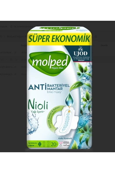 Molped Süper Ekonomik Paket Hijyen Max Normal 20'li - Resim 2