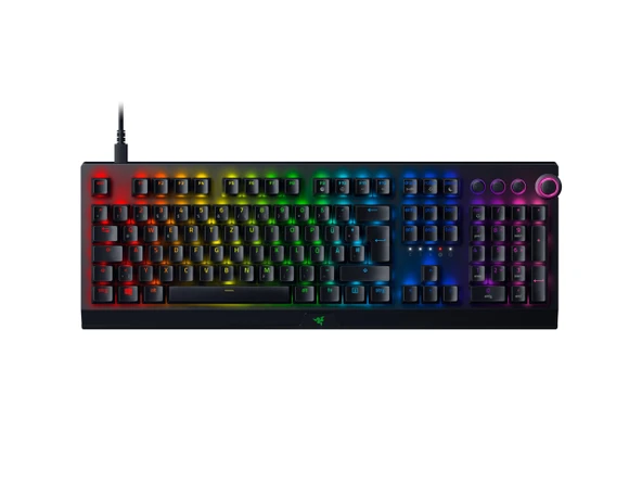 Razer BlackWidow V3 Pro (Yeşil Anahtar) - Kablosuz Mekanik Oyun Klavyesi (Mekanik Anahtarlara Tıklama, RGB Renk, Bilek Desteği, Bluetooth, USB-C) QWERTZ DE Düzeni | Siyah ürün görseli 1