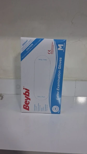 BEYBI Muayene Eldiveni Pudrali Medium 100 lu ürün görseli 1
