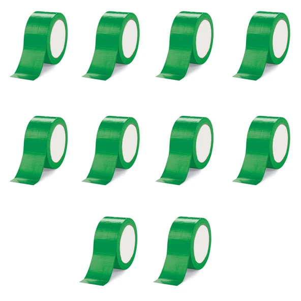 Omeyva Takviyeli Tamir Bandı - İzolasyon Onarım Çadır Bandı - Yeşil - 48 mm x 10 YRD - 10 Rulo ürün görseli 1