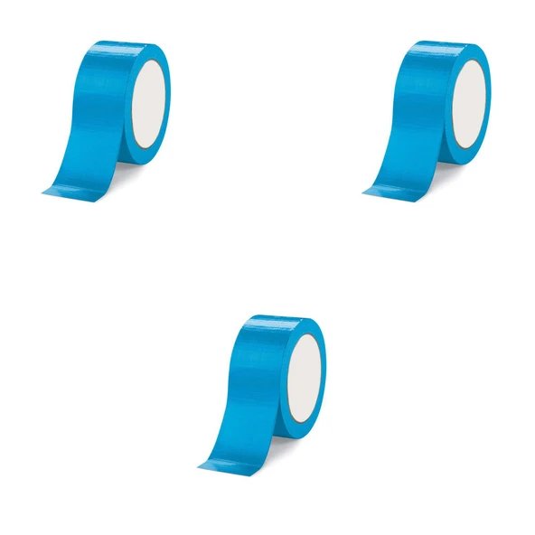 Omeyva Takviyeli Tamir Bandı - İzolasyon Onarım Çadır Bandı - Mavi - 48 mm x 10 YRD - 3 Rulo ürün görseli 1