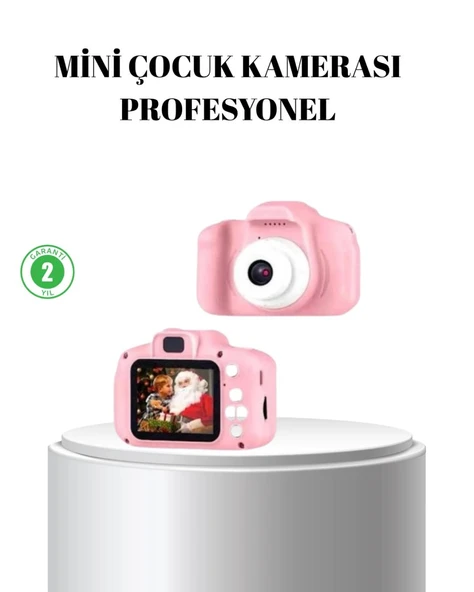 Pembe Mini 1080p Hd Çocuk Kamera – 8mp, Video Kaydı,tf Kart Destekli ürün görseli 1