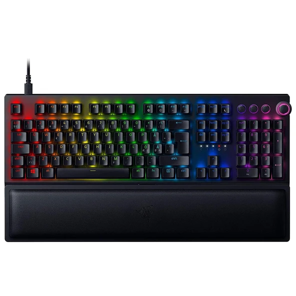 Razer BlackWidow V3 Pro (Sarı Anahtar) - Chroma RGB ile Tam Donanımlı Mekanizma (2,4 GHz, Bluetooth veya USB-C, Kullanışlı ve Çok Yönlü Yapılandırma) Siyah | İskandinav düzeni ürün görseli 1