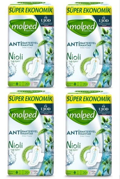 Molped Süper Ekonomik Paket Hijyen Max Normal 20'li x 4 Adet ürün görseli 1