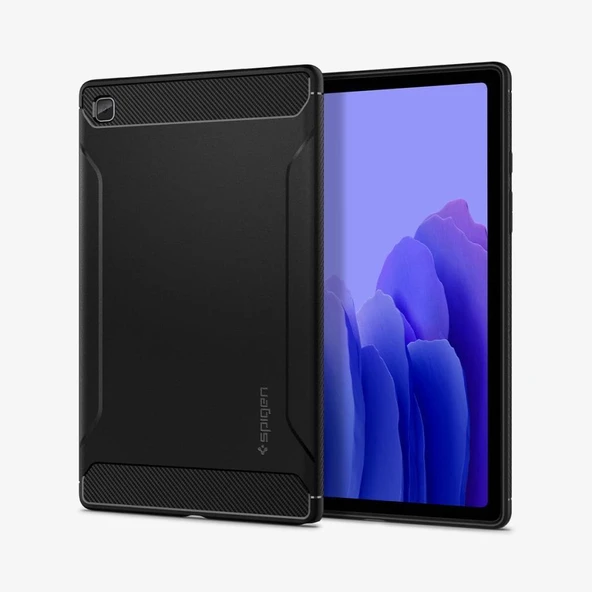 Spigen Galaxy Tab A7 ile Uyumlu Kılıf Rugged Armor Black ürün görseli 1