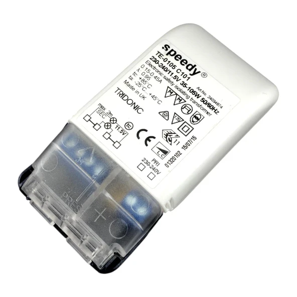Tridonic Speedy TE-0105 C101 35-105W 11.5V AR111 TRAFOSU ürün görseli 1