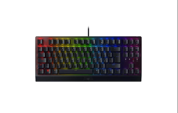 Razer BlackWidow V3 Sayı Anahtarsız (Yeşil Anahtar) - Chroma RGB ile kompakt mekanik tanjant paneli (Helt programlayıcı tanjant, Kabeldragningsalternativ) Siyah | İskandinav düzeni ürün görseli 1