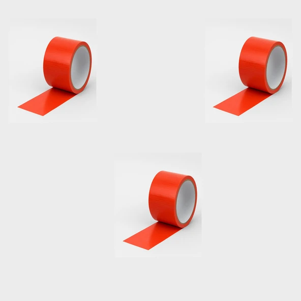 Omeyva Takviyeli Tamir Bandı - İzolasyon Onarım Çadır Bandı - Turuncu - 48 mm x 10 YRD - 3 Rulo ürün görseli 1