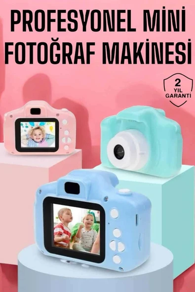 Çocuklara Özel Dijital Fotoğraf Makinesi Mini 1080p Hd Kaliteli ürün görseli 1
