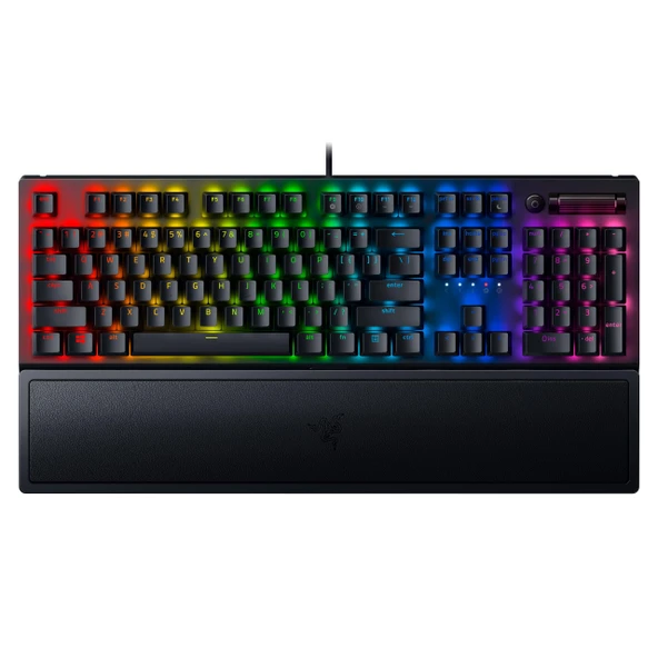 Razer BlackWidow V3 (Yeşil Anahtar) - Mekanik Oyun Klavyesi (Tıklamalı Mekanik Anahtarlar, Doubleshot ABS Tuş Başlıkları, Medya Tuşları, Bilek Desteği) QWERTY ABD Düzeni | Siyah ürün görseli 1