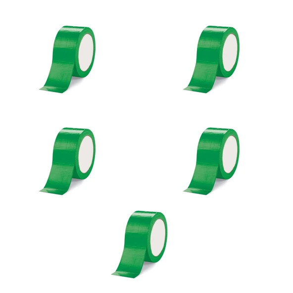 Omeyva Takviyeli Tamir Bandı - İzolasyon Onarım Çadır Bandı - Yeşil - 48 mm x 10 YRD - 5 Rulo ürün görseli 1