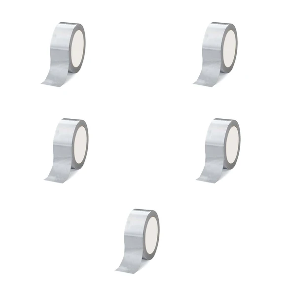 Omeyva Takviyeli Tamir Bandı - İzolasyon Onarım Çadır Bandı - Gri - 48 mm x 10 YRD - 5 Rulo ürün görseli 1