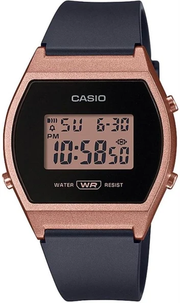 CASIO LW-204-1ADF SİYAH SİLİKON KORDON DİJİTAL UNISEX KOL SAATİ ürün görseli 1