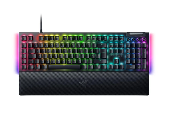 Razer BlackWidow V4 - Mekanik Oyun Klavyesi Chroma RGB (Mekanik Sarı Anahtarlar, 6 Özel Makro Tuş, Doubleshot ABS Tuş Başlıkları) QWERTZ DE Düzeni | Siyah ürün görseli 1